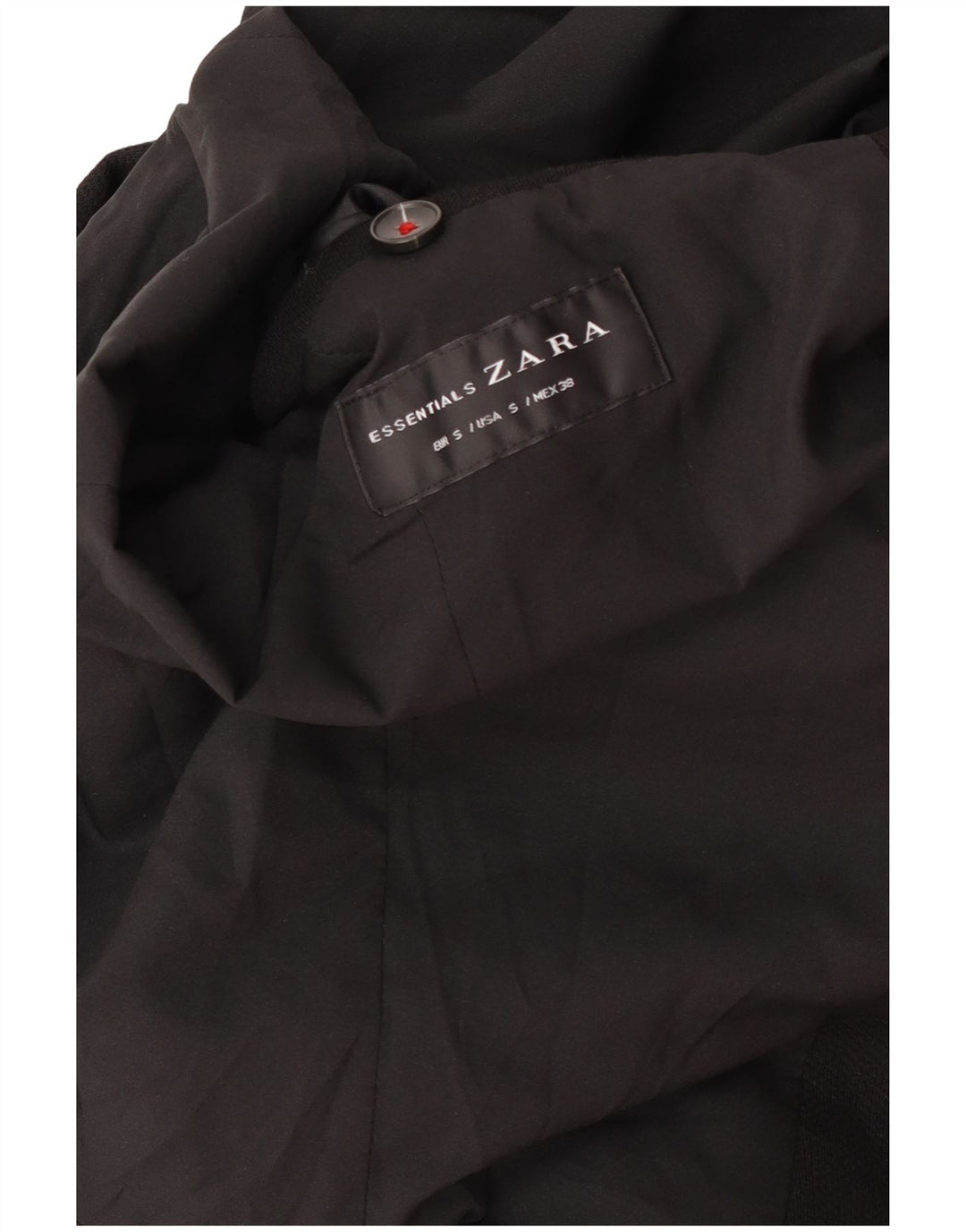 Zara Herre 2 Button Blazer Jacket UK 36 Small Black