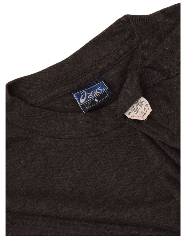 Asics Herre Loose Fit T-Shirt Top Lille grå Flecked Bomuld