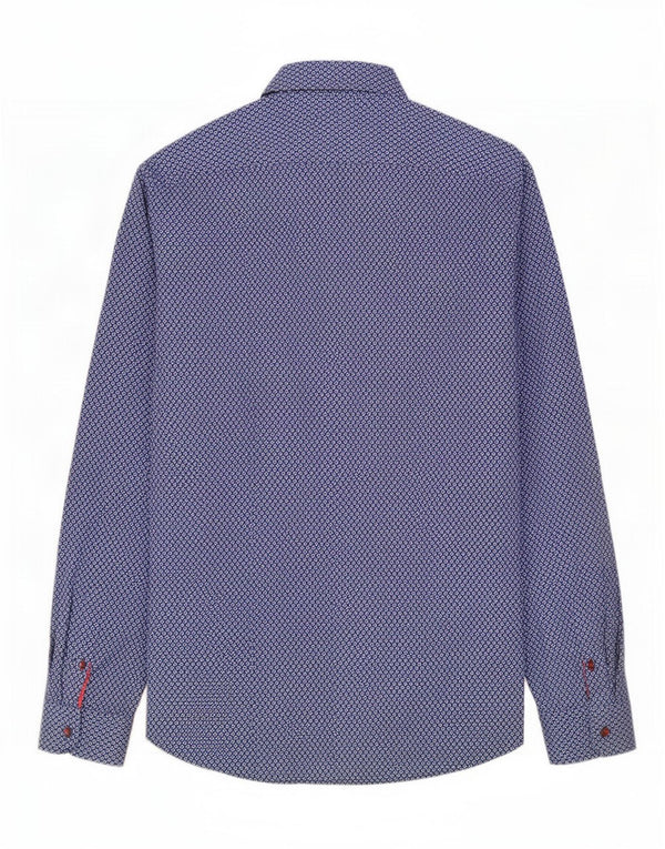 Ted Baker Herreskjorte str. 4 Large Blue Floral Cotton