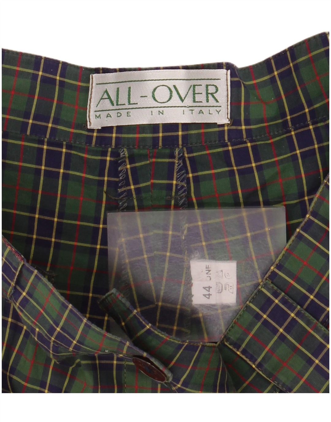 All Over Dame Chino Shorts IT 44 Medium W28 Grøn Ternet