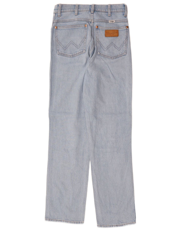 Wrangler Dame Wild West Straight Jeans W25 L27 Blå Bomuld