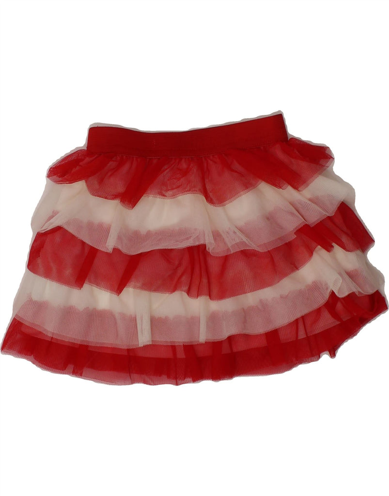 VINTAGE Baby Girls Tutu Skirt 18-24 Months W16  Red Colourblock Polyester Vintage Vintage and Second-Hand Vintage from Messina Hembry 