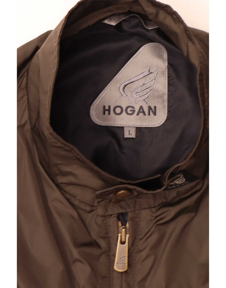 Hogan Herre Bomber Jacket UK 40 Large Grey Colourblock