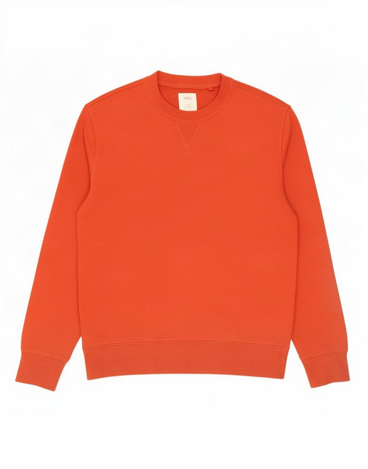 Marks & Spencer Herre sweatshirt Jumper Medium Rød Bomuld