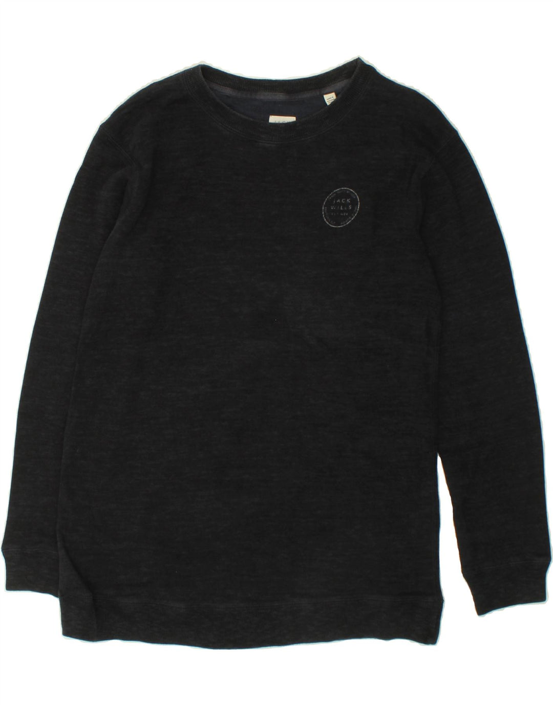 JACK WILLS Womens Sweatshirt Jumper UK 14 Large  Navy Blue Cotton Vintage Jack Wills and Second-Hand Jack Wills from Messina Hembry 