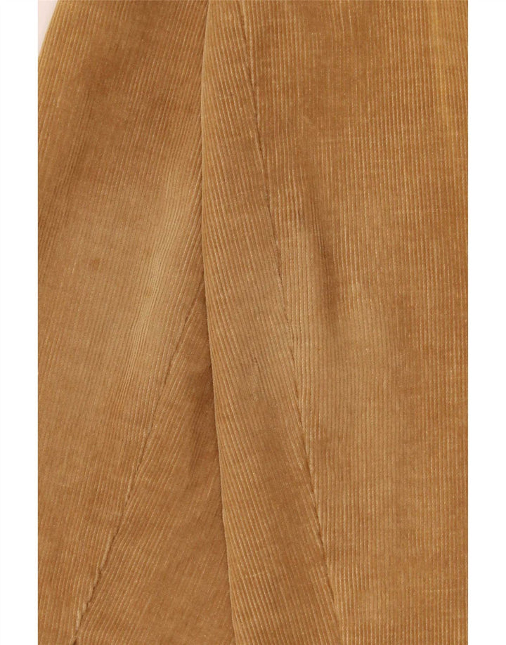 Zara Dame 2-knaps fløjlsbukser blazerjakke UK 10 Lille beige bomuld