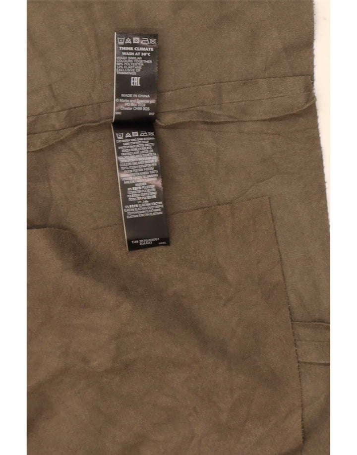 Marks & Spencer Dame Cardigan Top UK 14 Stor Khaki Polyester