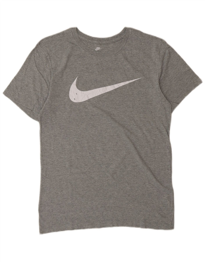 Nike grafisk t-shirt top til mænd, lille grå bomuld