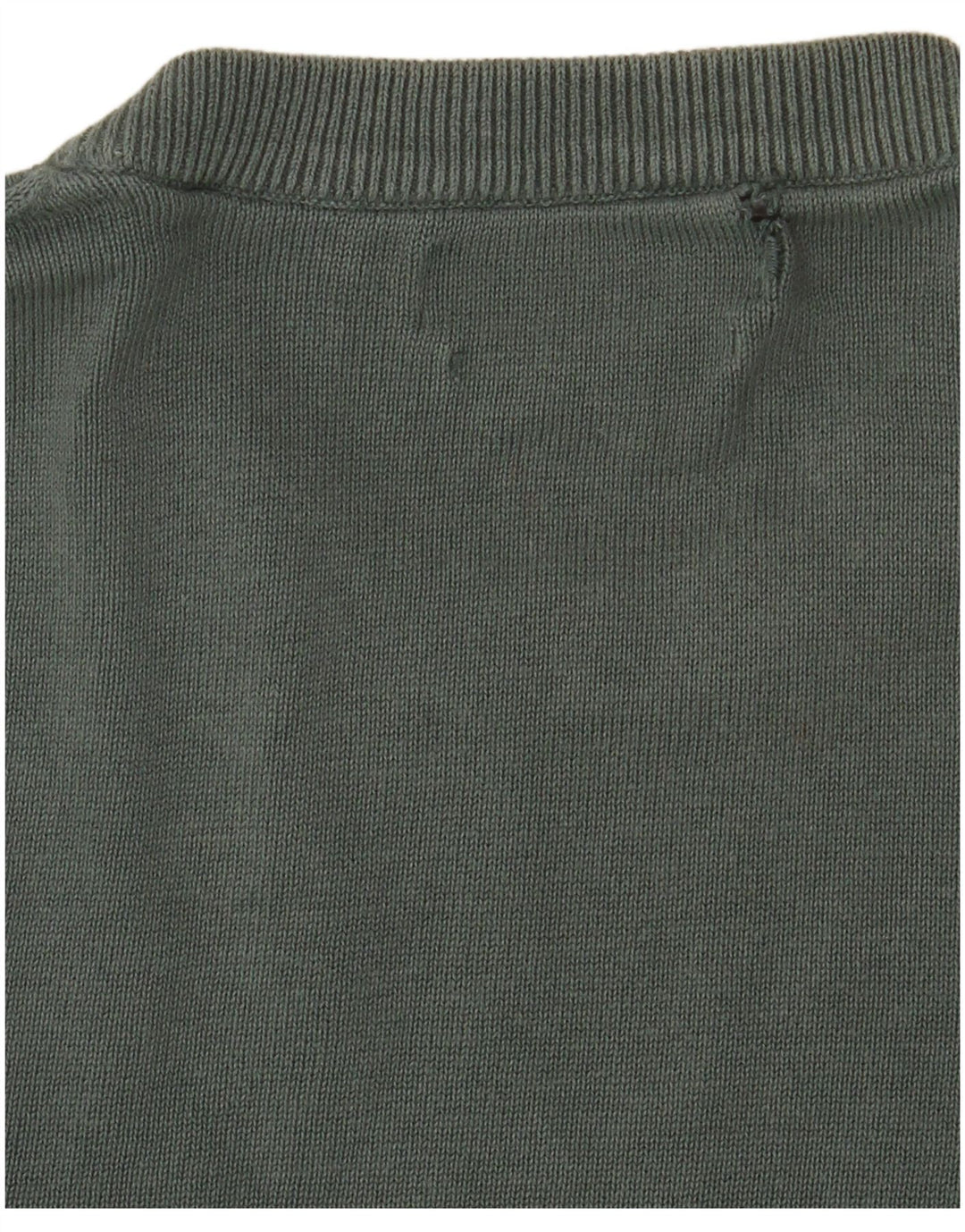 Marks & Spencer Herre sweater med rund hals, mellemgrøn bomuld