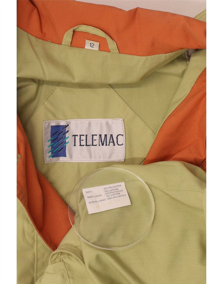 Vintage Womens Utility Jacket UK 18 XL Khaki Colourblock Polyester
