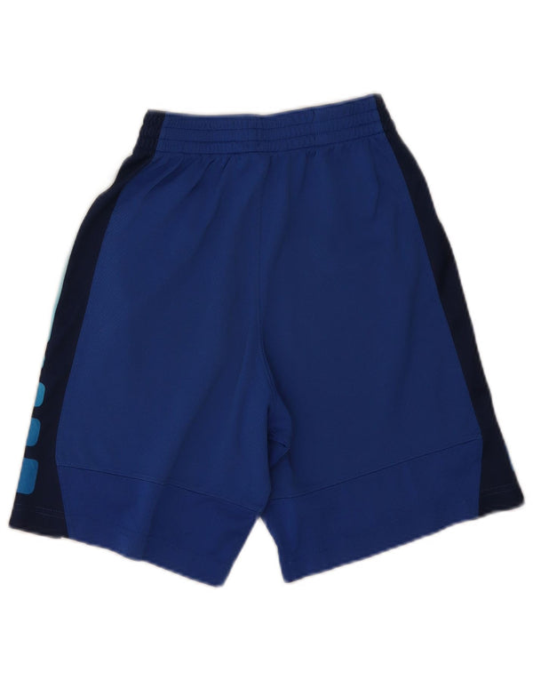 Nike Dri Fit Sportsshorts til drenge 12-13 år Large Blue Colourblock Polyester