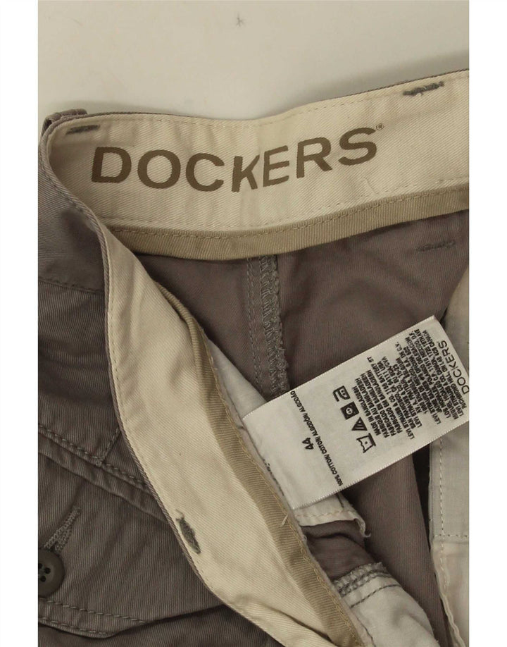 Dockers Herre Cargo Shorts W44 2XL Grå Bomuld
