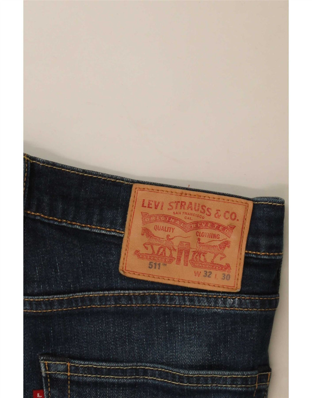 Levi's Dame 511 Slim Jeans W32 L30 Marineblå Bomuld