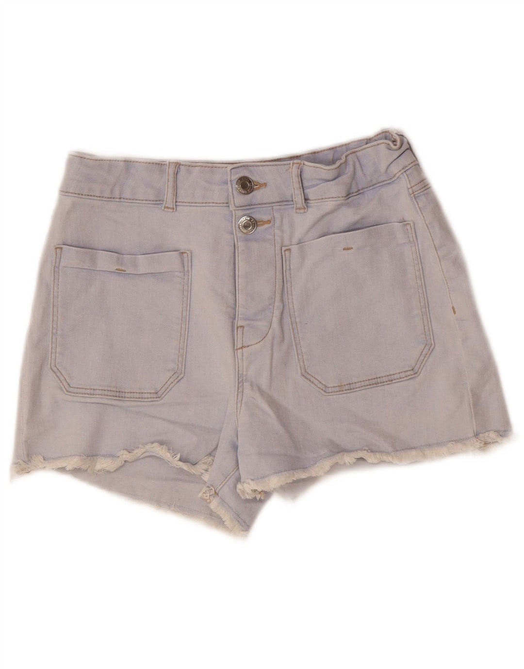 ZARA Piger High Waist denimshorts 13-14 år W26 Blå