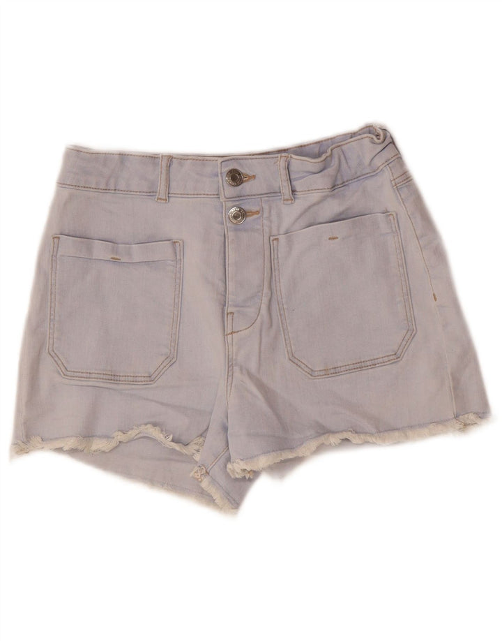 ZARA Piger High Waist denimshorts 13-14 år W26 Blå