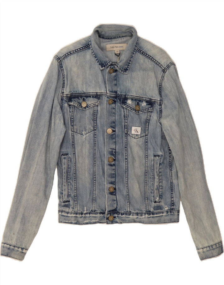 CALVIN KLEIN JEANS Womens Denim Jacket UK 12 Medium Blue Cotton Vintage Calvin Klein Jeans and Second-Hand Calvin Klein Jeans from Messina Hembry 