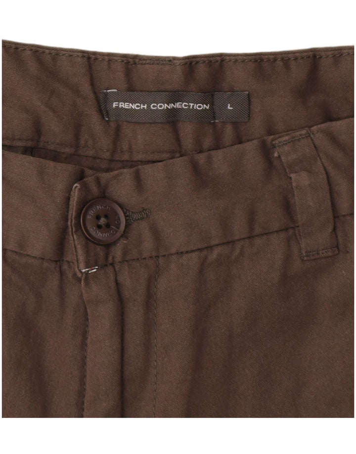 FRANSK FORBINDELSE Herre Chino Shorts Large W34 Brun Bomuld