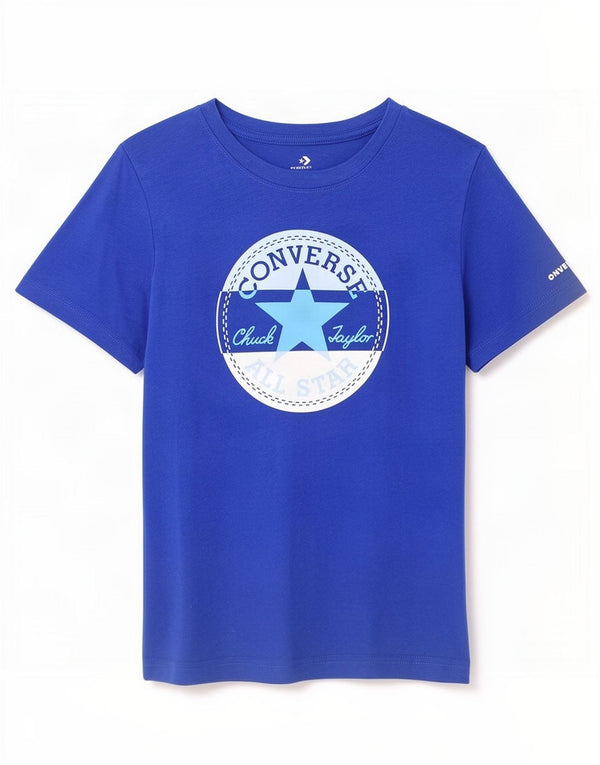 Converse Boys Chuck Taylor Grafisk T-Shirt Top 10-11 år Medium Blå