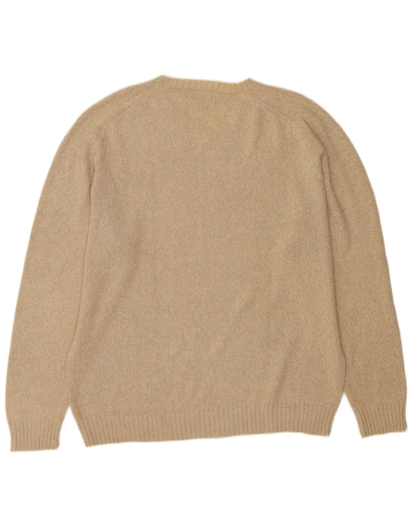 Kappa Herre V-hals sweater 2XL Beige Bomuld