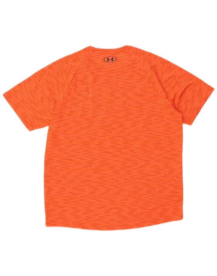UNDER ARMOUR Herre T-Shirt Top Stor Orange Nålestribe