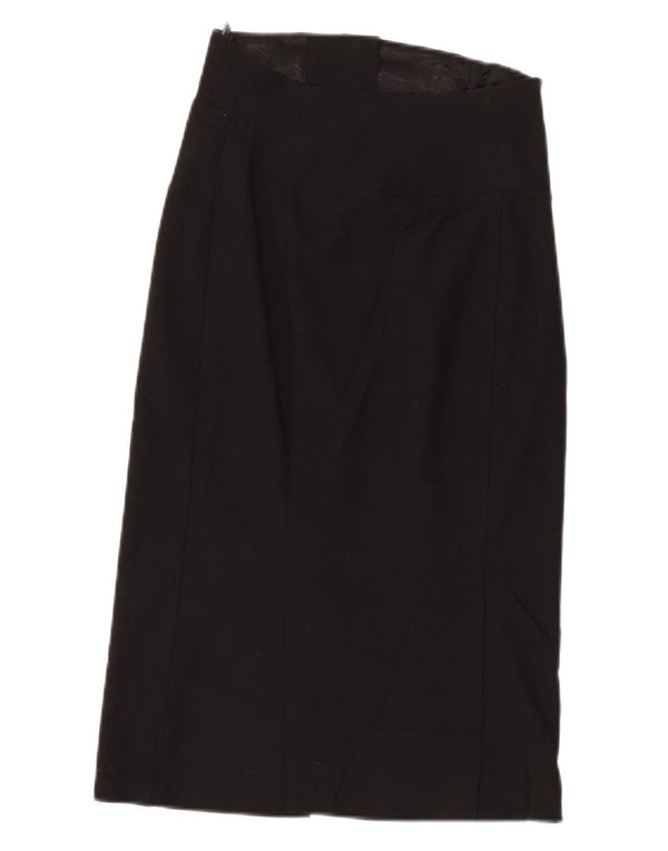 Topshop Dame Højtalje Maxi Nederdel UK 12 Medium W26 Sort