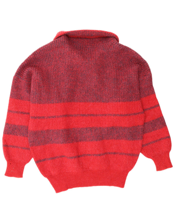 AUSTRALIAN L'ALPINA Herre polo-hals sweater IT 52 Stor rød stribet