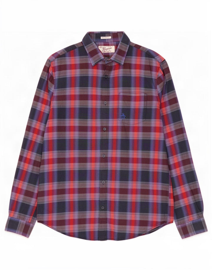 Penguin Heritage Slim Fit Skjorte Stor flerfarvet ternet