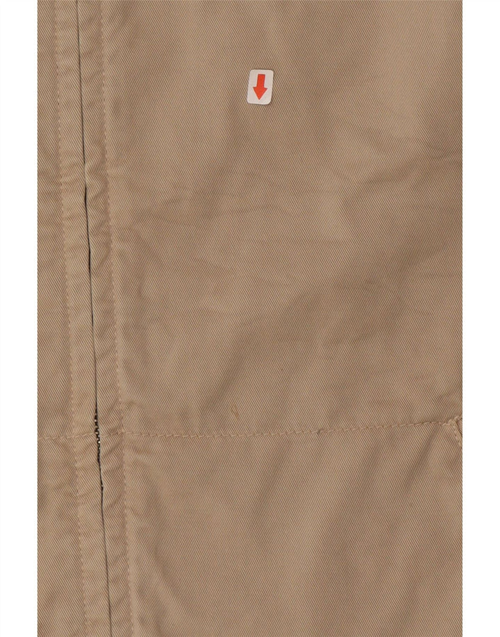 Vintage Bomber Jacket UK 40 Stor Beige Bomuld