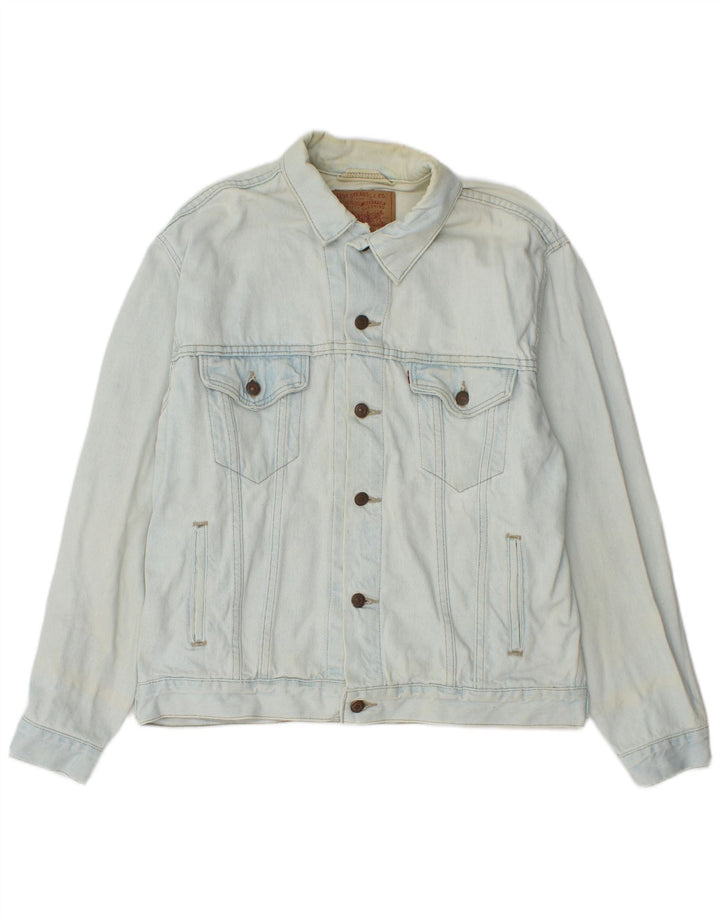 Levi's Herre denimjakke UK 38 Medium Blue Cotton