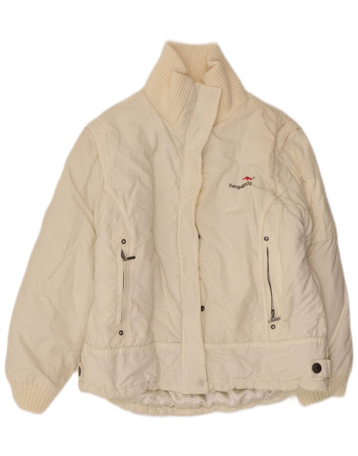 KANGAROOS Polstret jakke til kvinder UK 18 XL Hvid bomuld