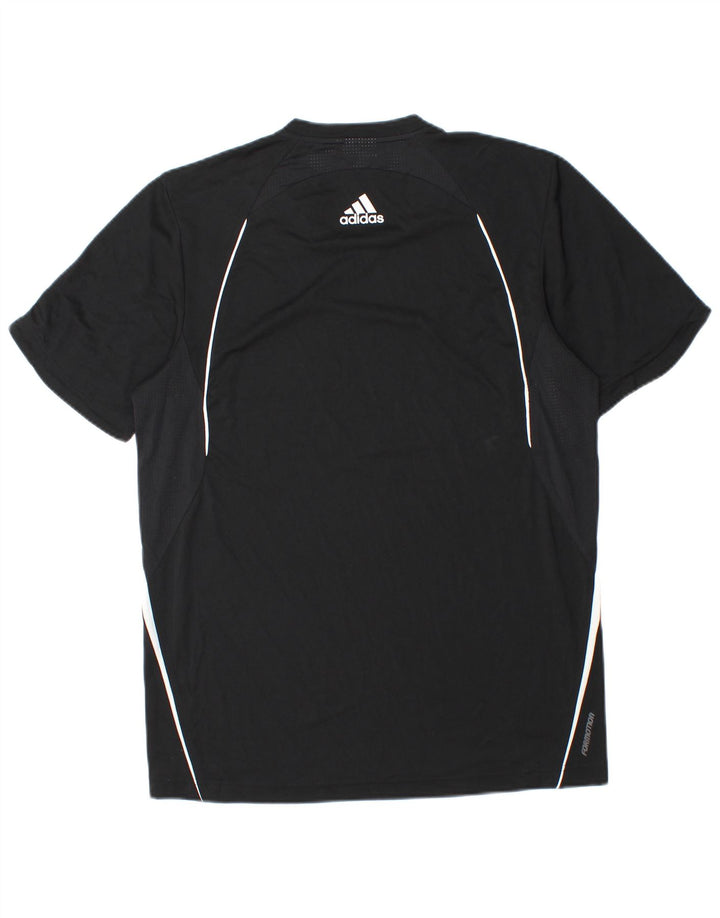 Adidas Herre Clima 365 Grafisk T-Shirt Top Medium Sort Polyester