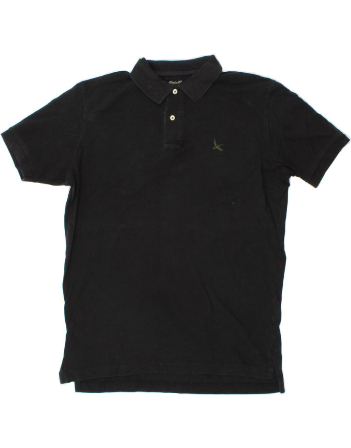 EDDIE BAUER Mens Polo Shirt Medium Black Cotton Vintage Eddie Bauer and Second-Hand Eddie Bauer from Messina Hembry 