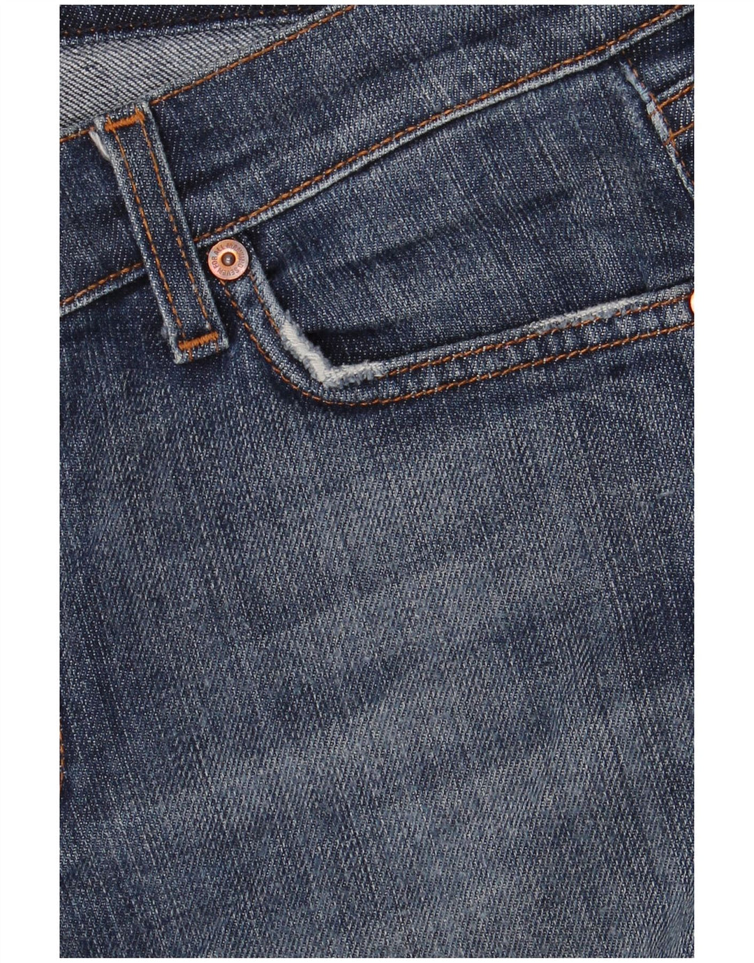 7 For All Mankind Dame Bootcut Jeans W31 L30 Blå Bomuld