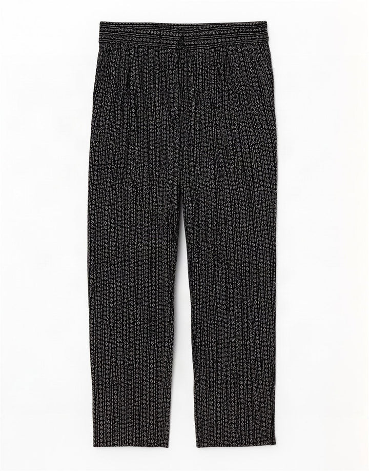 Marks & Spencer Kvinder abstrakt mønster cropped bukser UK 14 Large W34 L2