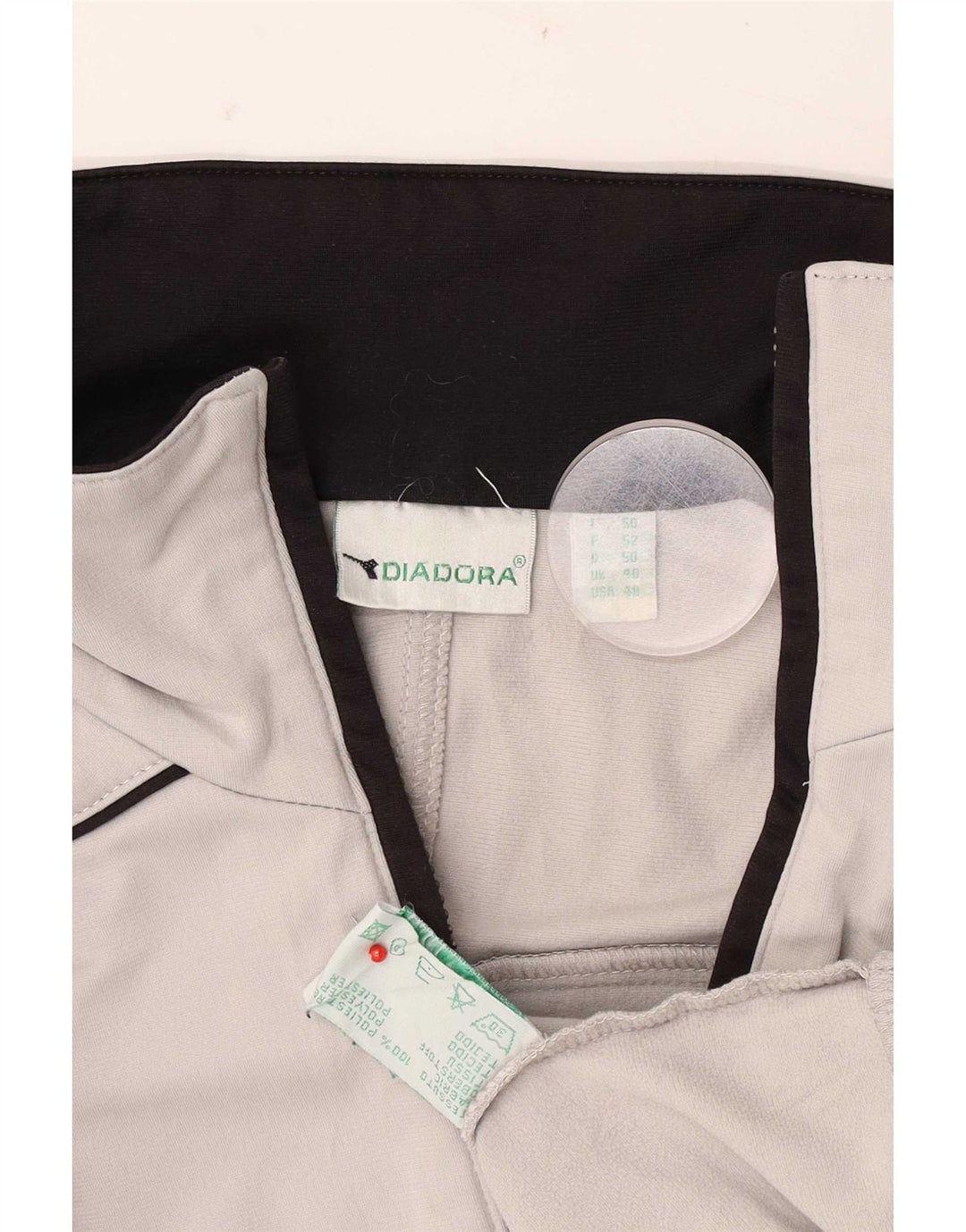 Diadora Herre træningsdragt Topjakke UK 40 Medium Grå Polyester