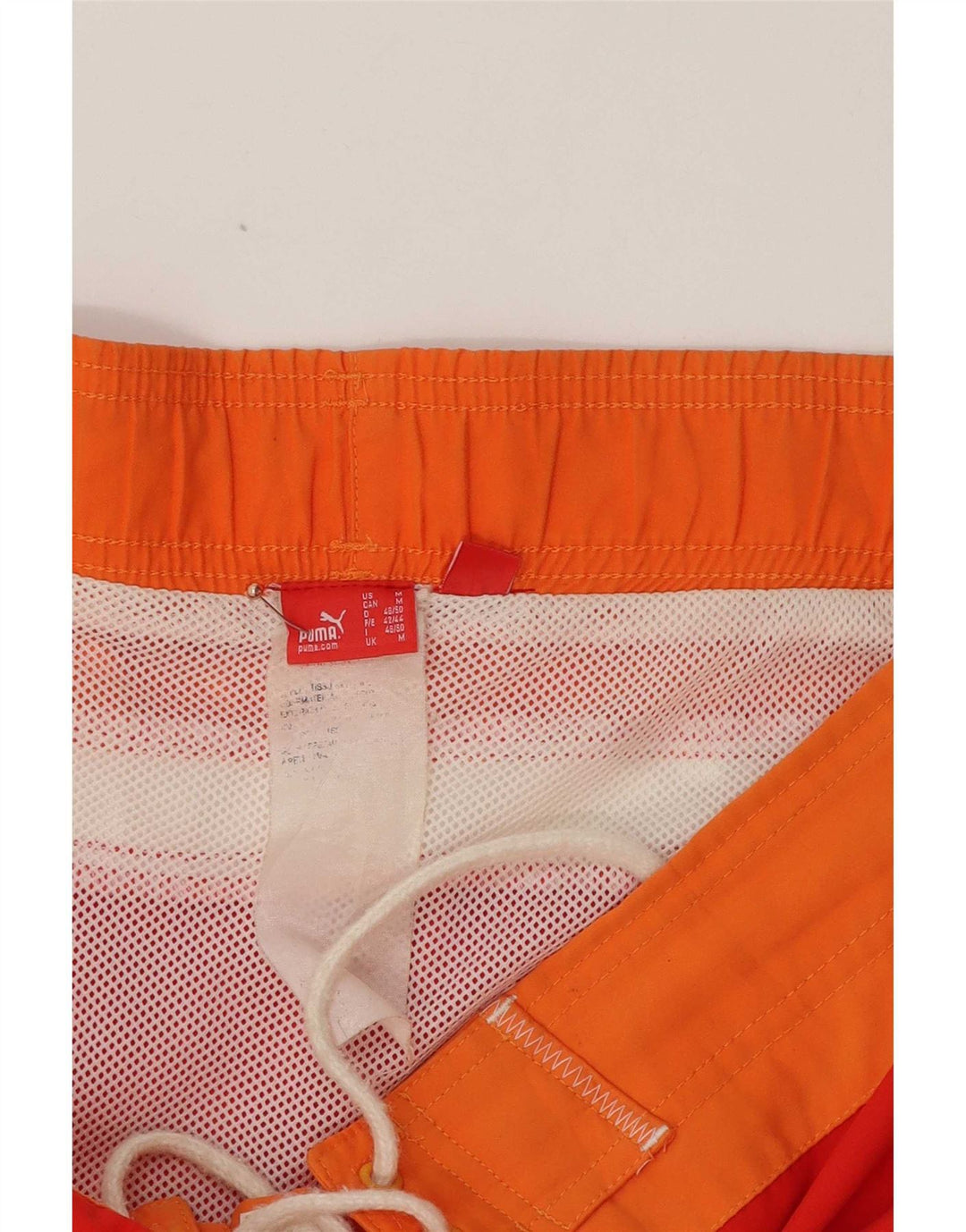 Puma Herre grafiske svømmeshorts Medium Rød Colourblock