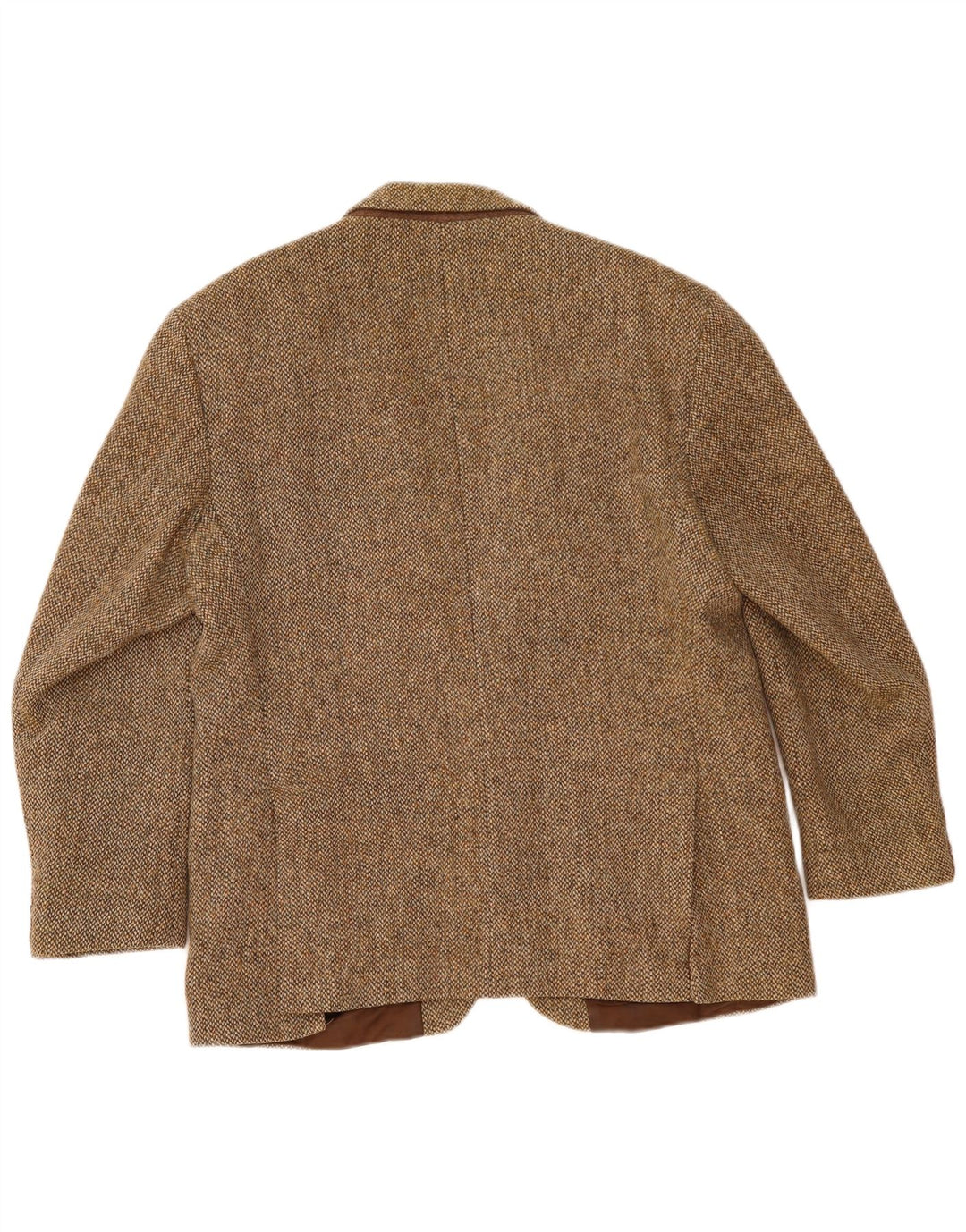 Harris Tweed Herre 2-knaps blazerjakke UK 40 Stor brun uld