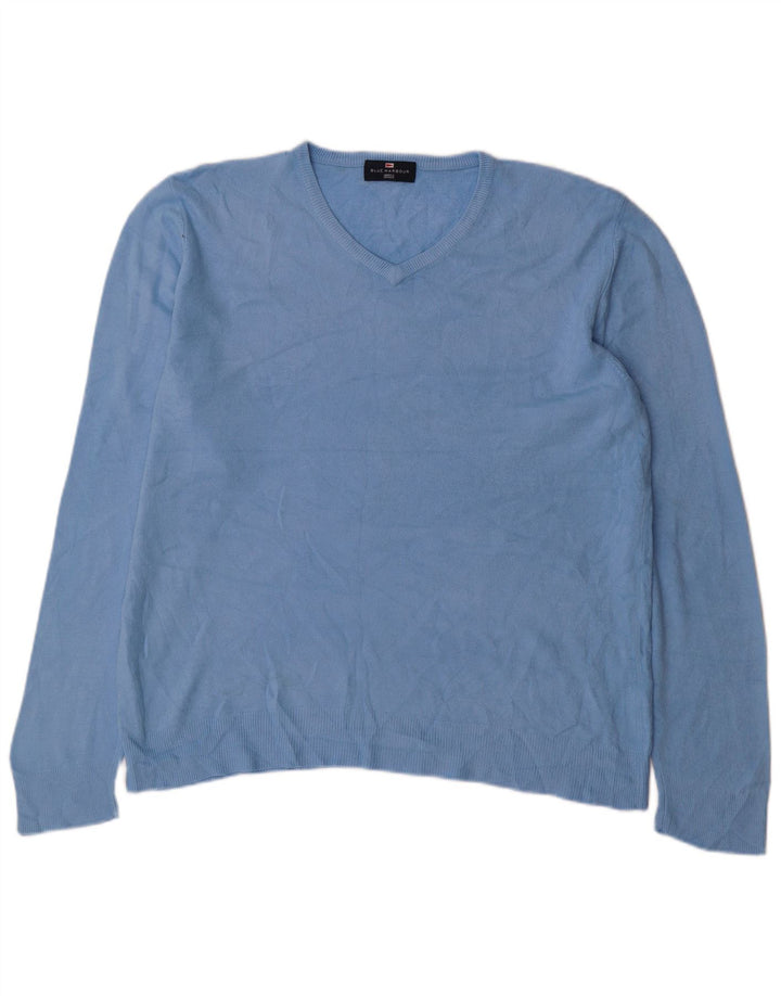 Marks & Spencer Herre Blue Harbor V-hals sweater Stor akryl