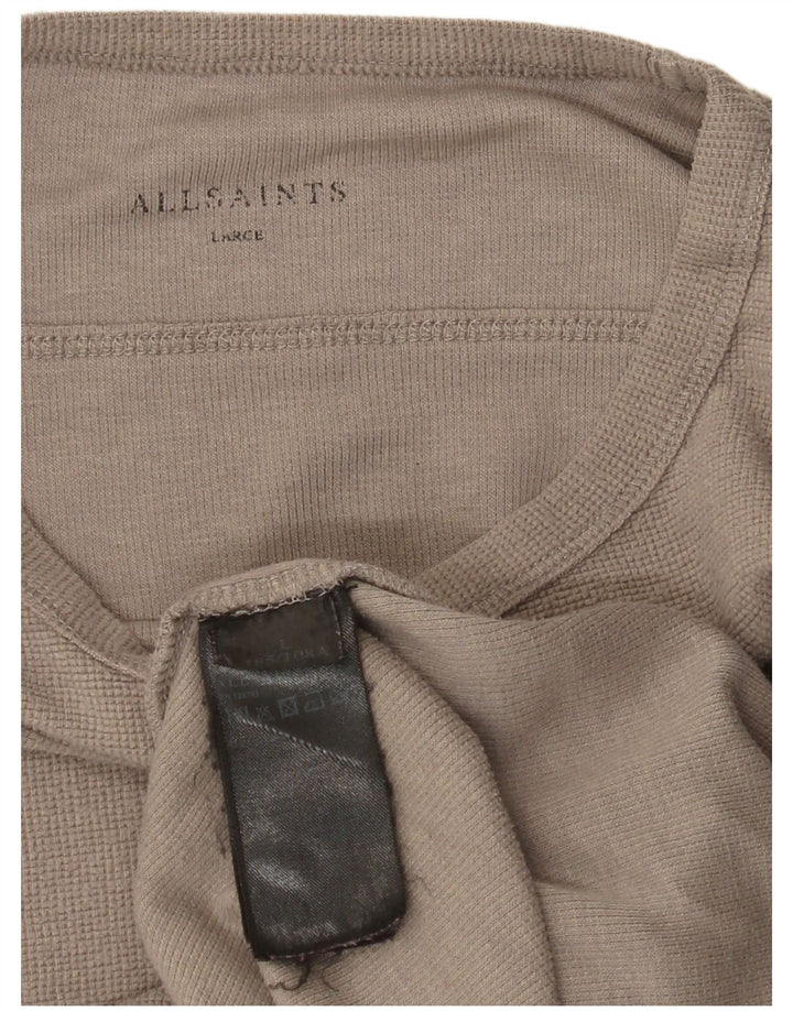 All Saints Herre Top Langærmet Stor Grå Polyester