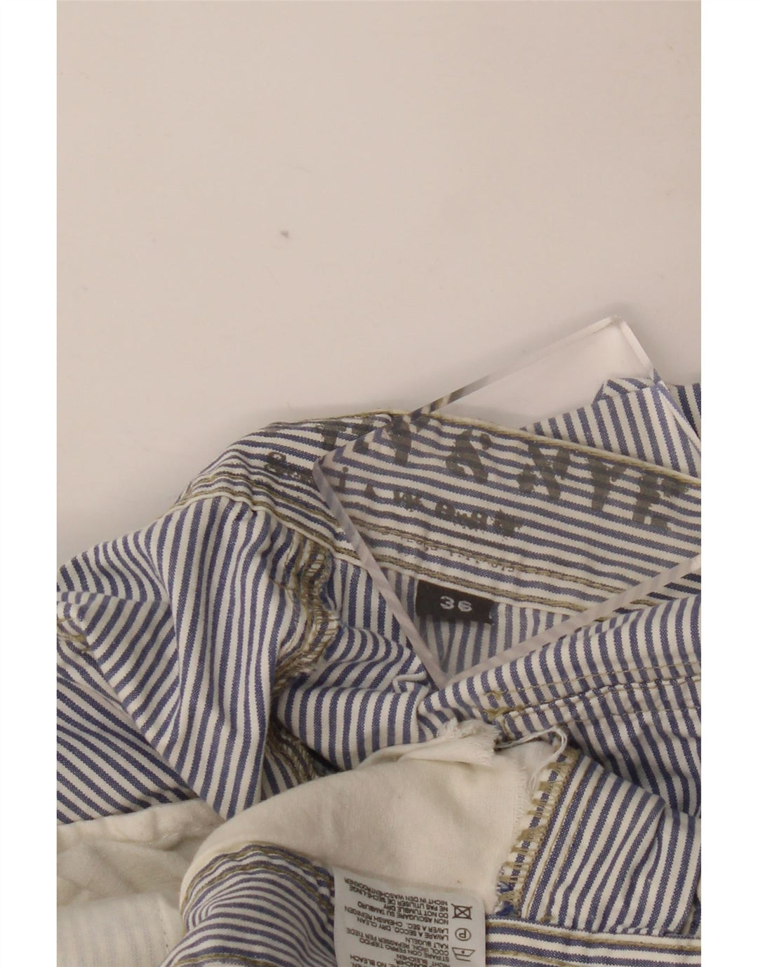 MURPHY & NYE Herre Sailmakers Chino Bukser W36 L32 Blå nålestribe