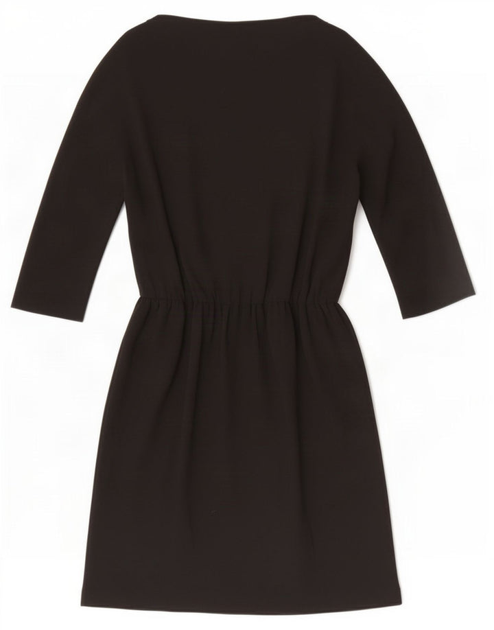 Zara 3/4 ærmet basiskjole til kvinder UK 12 Medium Sort