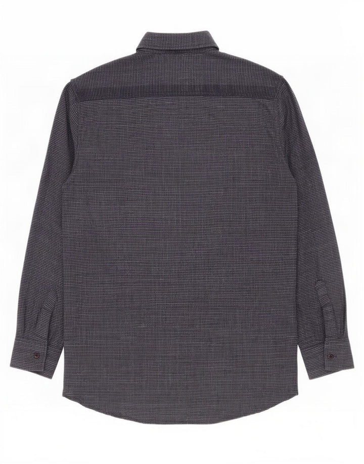 Superdry Flanelskjorte til mænd XL Marineblå Houndstooth