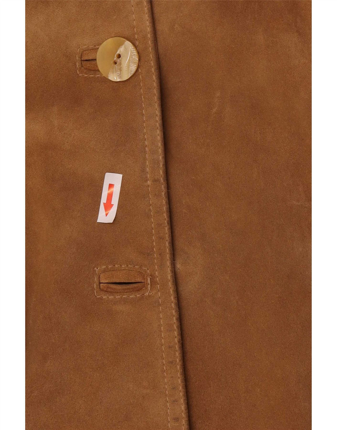 Firenze Dame 2-knaps Ruskind Blazer Jacket UK 14 Medium Beige Læder