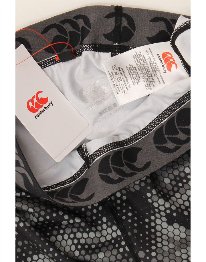 Canterbury Grafiske Leggings til kvinder UK 8 Lille sort geometrisk polyester
