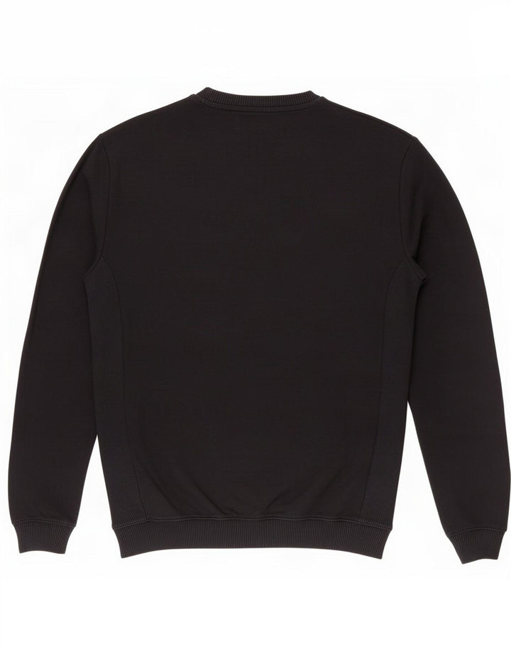 Zara Herre grafisk sweatshirt jumper stor marineblå bomuld