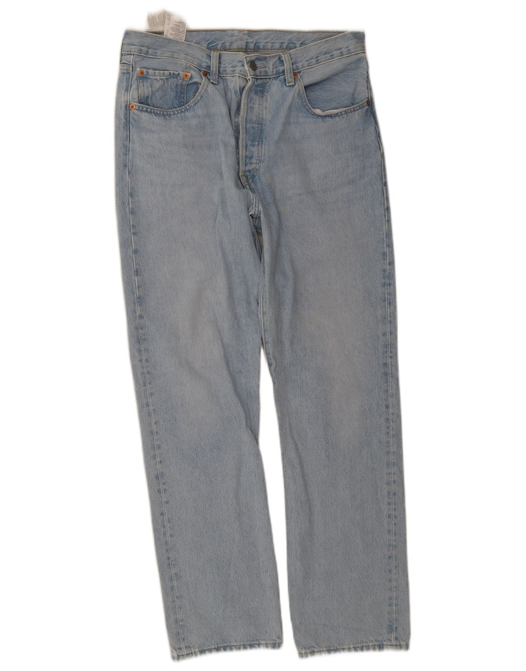 Levi's Herre 501 Straight Jeans W31 L30 Blå Bomuld