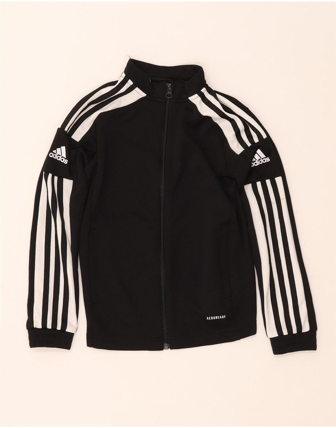 ADIDAS Boys Primegreen Grafisk træningsdragt topjakke 9-10 år Sort