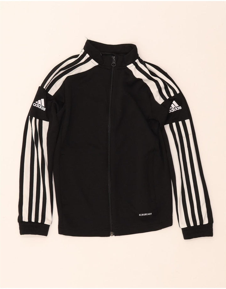 ADIDAS Boys Primegreen Grafisk træningsdragt topjakke 9-10 år Sort