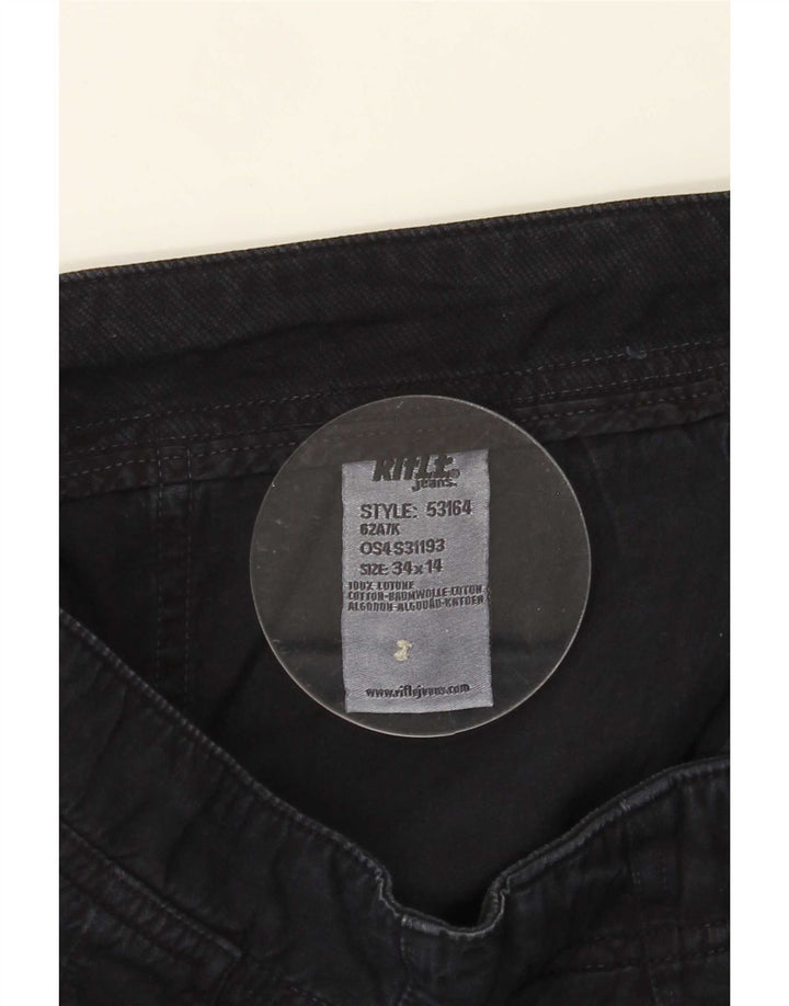 Rifle Herre Cargo Shorts Large W34 Navy Blue Bomuld