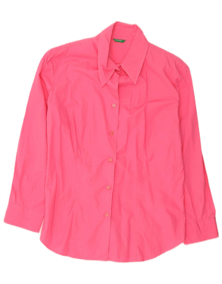 Benetton Dameskjorte Stor Pink Bomuld